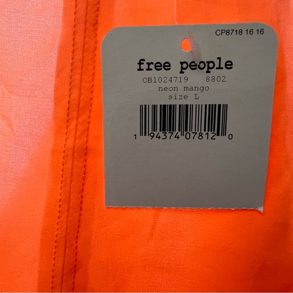 Free People Movement Pretty Lil Running Top in Neon Mango. - Picture 8 of 15